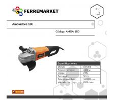 AMOLADORA GARDEX 180MM 2400W 8.000RPM