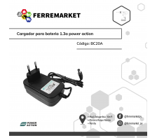 CARGADOR PARA BATERIA 1.3A POWER ACTION