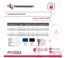 CANDADO PARA BICICLETA PADO