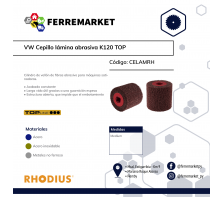 VW CEPILLO LAMINA ABRASIVA MEDIUM RHODIUS TOP