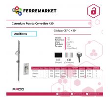 CERRADURA PUERTA CORREDIZA 430 PADO