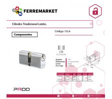 CILINDRO LATON LT 725-55MM CROMADO PADO