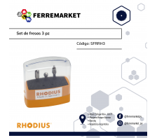 SET DE FRESAS RHODIUS 3PZ