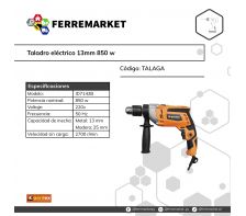 TALADRO ELECTRICO 13MM 850W GARDEX