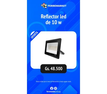 REFLECTOR LED DE 10 W