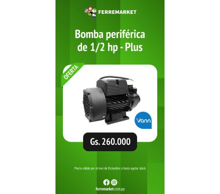 BOMBA PERIFERICA DE 1/2 HP - PLUS