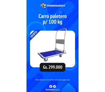 CARRITO PALETERO PARA 100 KG