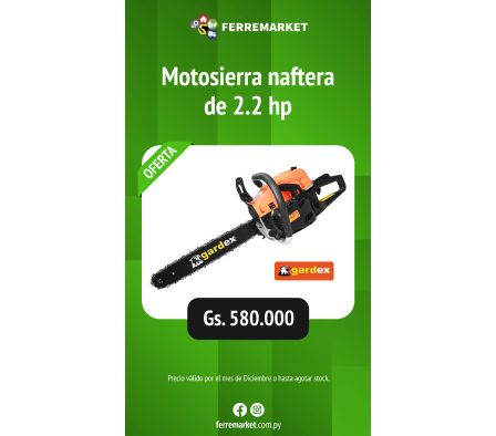 MOTOSIERRA NAFTERA DE 2.2HP