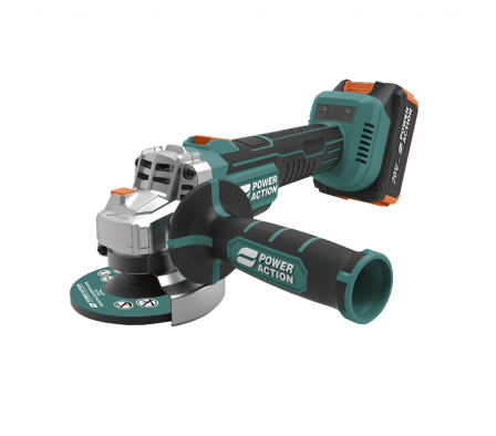 AMOLADORA A BATERIA 20V 115/125MM CON REGULADOR RPM P.A.