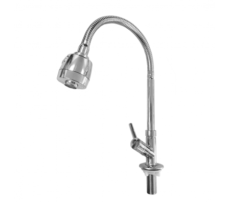 CANILLA 4010 MESA COCINA ALTO PERILLA FLEXIBLE DOBLE FUNCION PLASTICO VANN