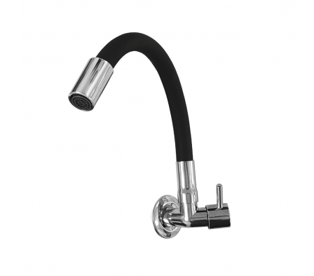 CANILLA 4013 PARED COCINA ALTO PERILLA FLEXIBLE PLASTICO VANN