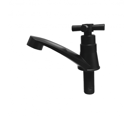 CANILLA MESA LAVATORIO BAJO CRUZ FIJO PLÁSTICO