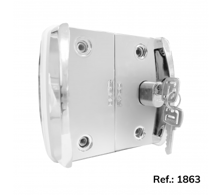 REF:1863 CERRADURA BLINDEX PV06 OVAL CORRED VID-VID PUERTA DUPLA CR