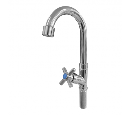 CANILLA 1050 MESA LAVATORIO ALTO CRUZ MOVIL CROMADO METAL VANN TIPO P