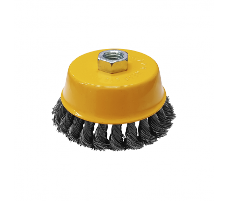 CEPILLO COPA DE ALAMBRE TRENZADO DE 4"
