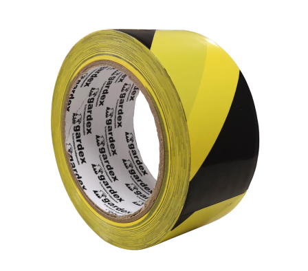 CINTA MARCA PISO AMARILLO/NEGRO GARDEX