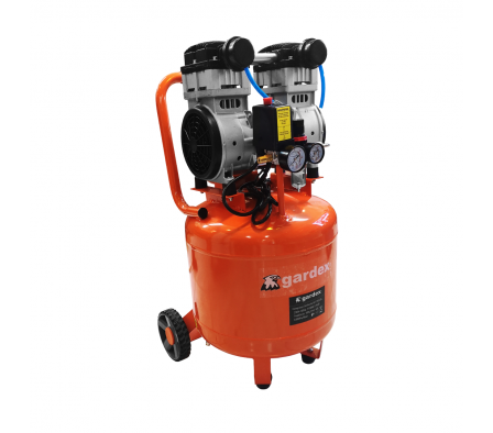 COMPRESOR VERTICAL GARDEX 1.5HP SIN ACEITE 40L
