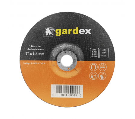 DISCO DESBASTE METAL 7X6.4 GARDEX