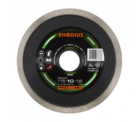 DG45 DISCO DIAMANTADO RHODIUS PRO