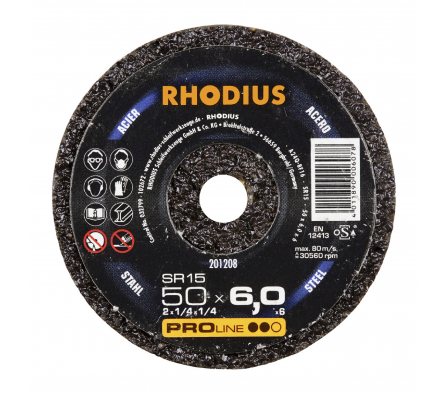 SR15 DISCO DESBASTE PARA RESTIFICADOR 2"X6MM RHODIUS PRO
