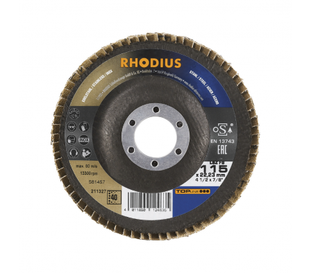 LSZ FB DISCO FLAP DE LIJA PARA DESBASTE RHODIUS PRO