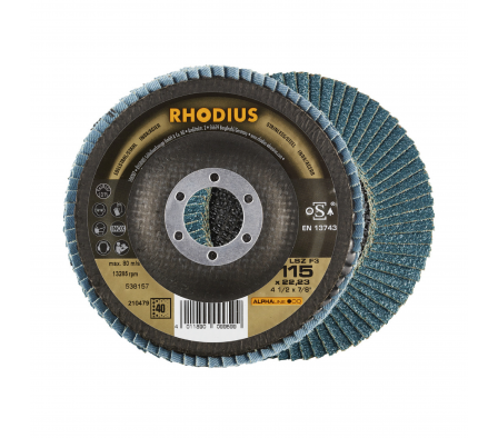 LSZ F3 DISCO FLAP DE LIJA PARA DESBASTE RHODIUS ALPHA