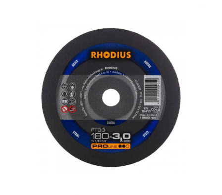 FT 33 DISCO DE CORTE METAL RHODIUS PRO