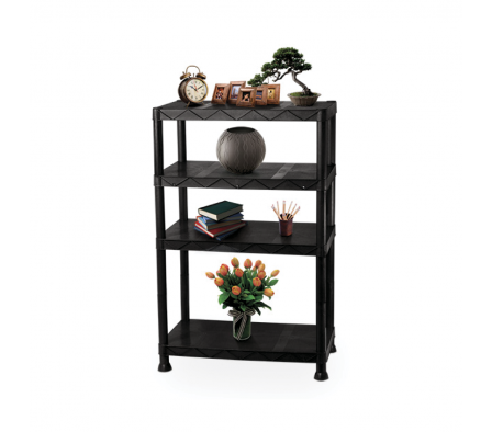 ESTANTE DE 4 MODULOS NEGRO 25379