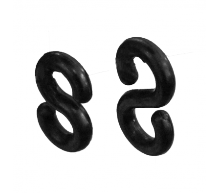 GANCHO PLASTICO NEGRO GARDEX