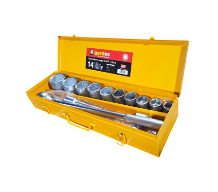 LLAVE TUBO EN JUEGO DE 3/4  (14 pz)