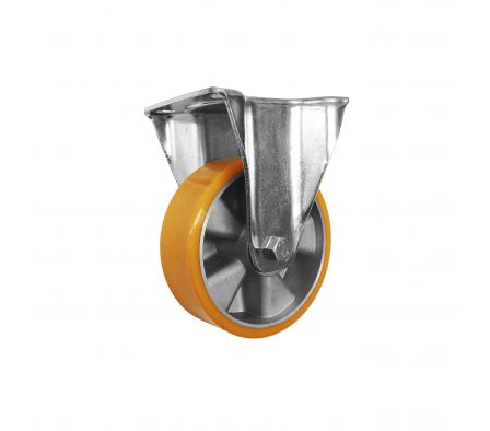RUEDA PU-ALUMINIO BASE FIJA 150MM 