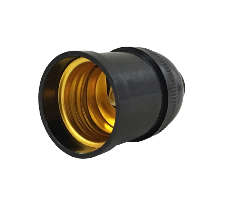 PORTALAMPARA NEGRO E27