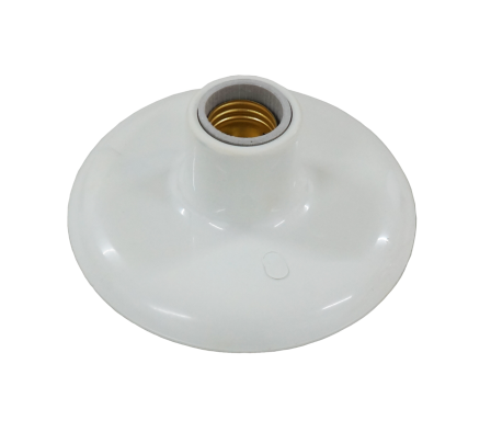 PLAFON PLASTICO CON PORCELANA E27