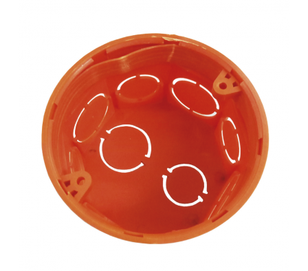 CAJA DE CONEXIÓN REDONDA (NARANJA)