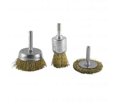 SET DE CEPILLOS PARA TALADRO GARDEX