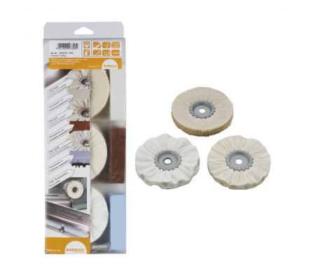 SET PARA PULIDO PROFESIONAL 3PZ BLISTER RHODIUS