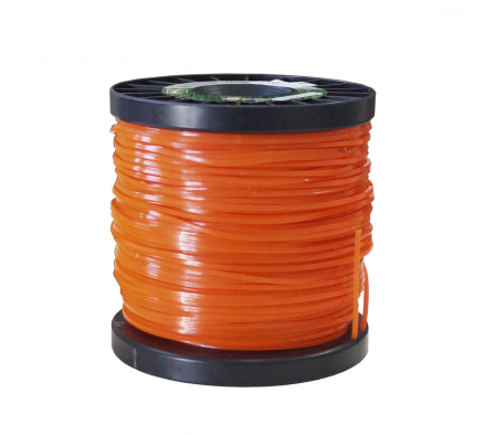 TANZA DE NYLON BOBINA DESMALEZADORA CUADRADO EKILON COLOR NARANJA