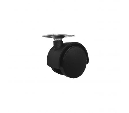 RUEDA PARA MUEBLE DOBLE BASE GIRATORIA