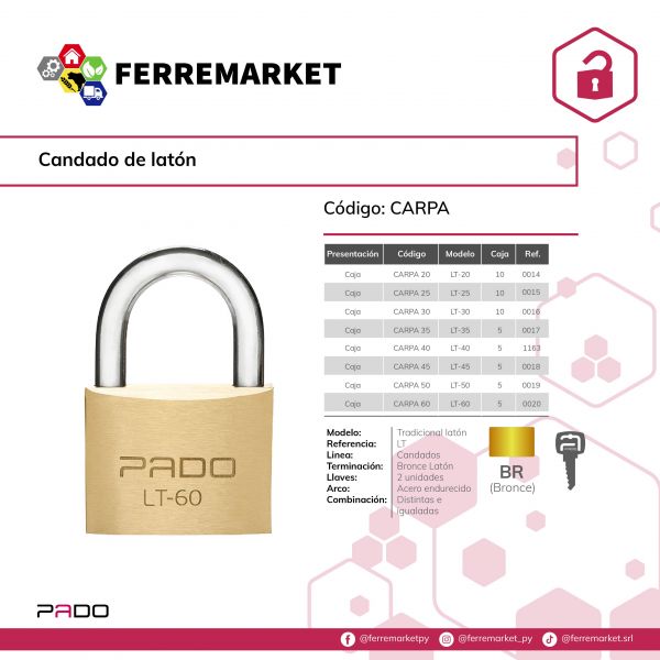 CANDADO REFORZADO PADO