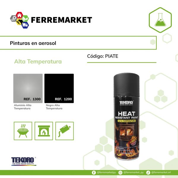 PINTURA AEROSOL ALTA TEMPERATURA TEKORO