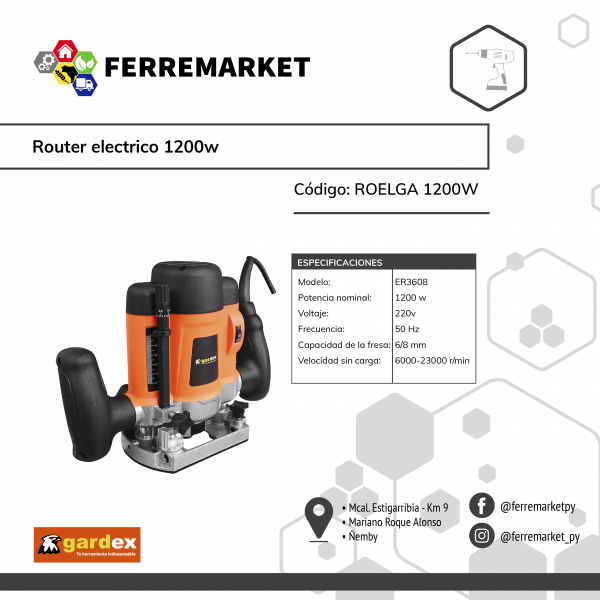 ROUTER ELECTRICO 1200W